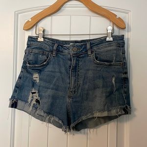 HM denim stretch shorts